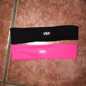 Victoria secret headband set. Black and pink